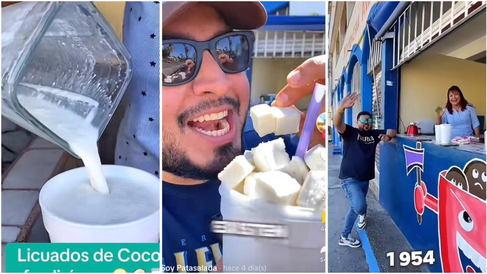 En Mazatlán son virales estos licuados de coco ¿los has probado? | VIDEO