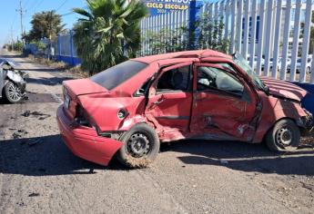 Tres personas resultaron lesionas tras fuerte choque en Costa Rica, Culiacán