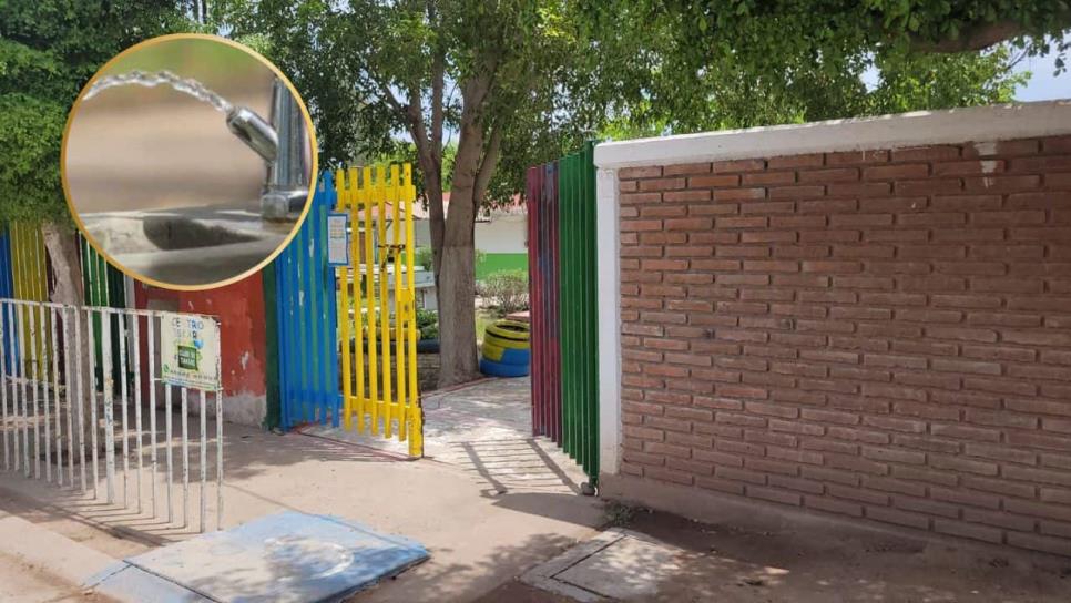 Nivel preescolar en riesgo de suspender actividades por escasez de agua en Ahome