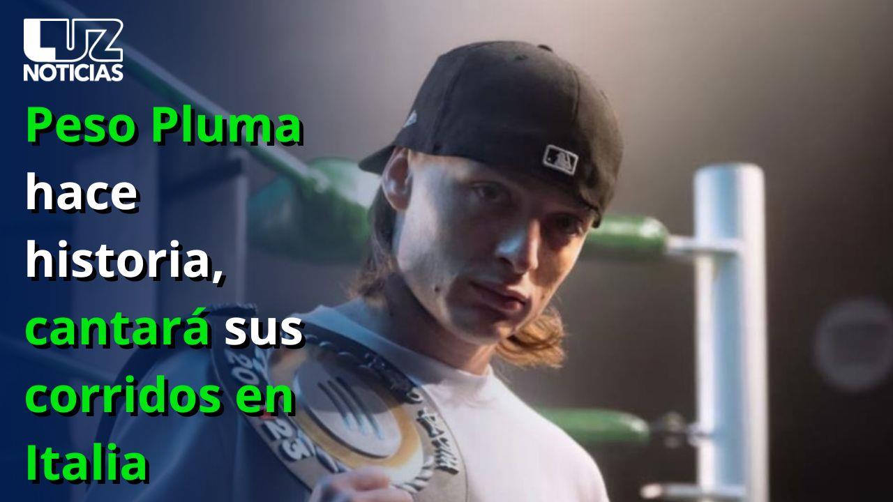 Peso Pluma hace historia, cantará sus corridos en Italia