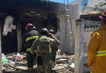 Incendio en vivienda de Santa Fe deja dos personas sin vida al sur de Mazatlán; Un menor y una mujer