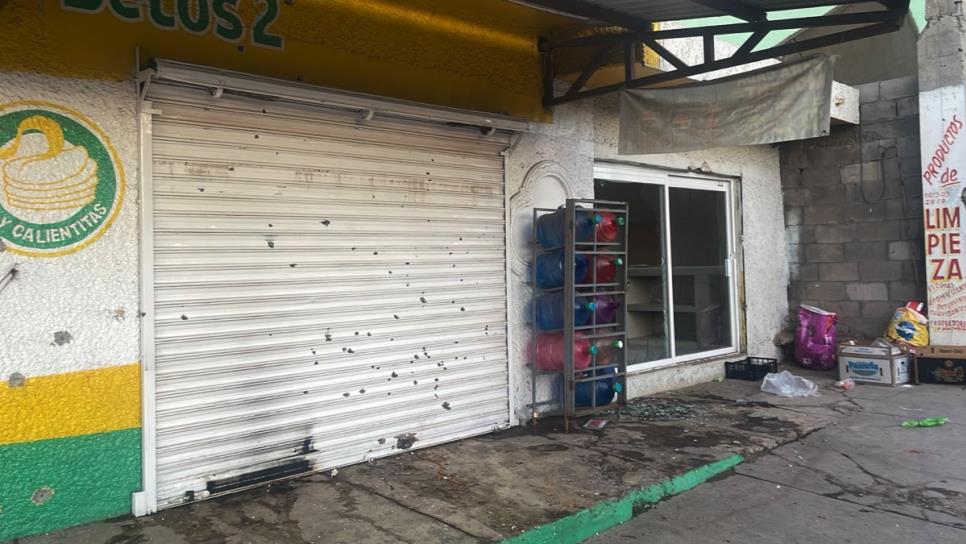 Atacan a balazos dos locales comerciales en la colonia CNOP en Culiacán