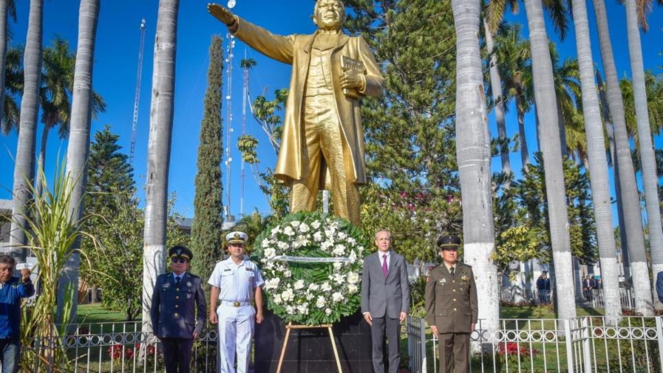 Ahome conmemora 219 aniversario de Benito Juárez 