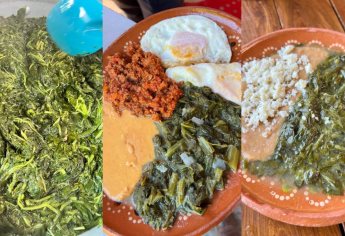 Quelites, un platillo de rancho que puedes degustar en este restaurante de El Fuerte