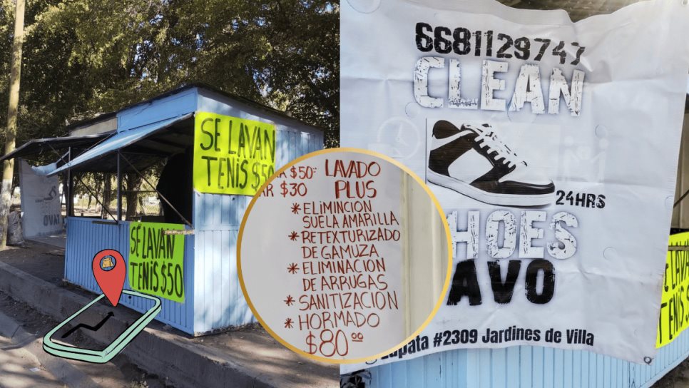 Emprendimiento innovador en Los Mochis: Lavado de tenis a domicilio por solo 50 pesos