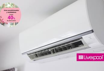 Abanicos y aires acondicionados en oferta en Liverpool con el 40 % para que no sufras calor