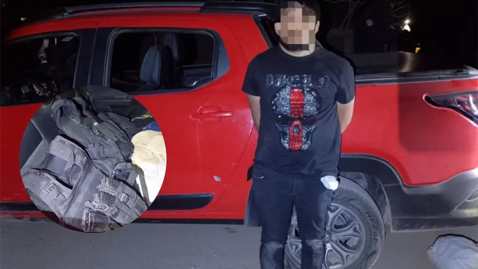 FOTO: Detienen a un hombre en una camioneta robada, con droga y armas en La Guamuchilera, en Culiacán
