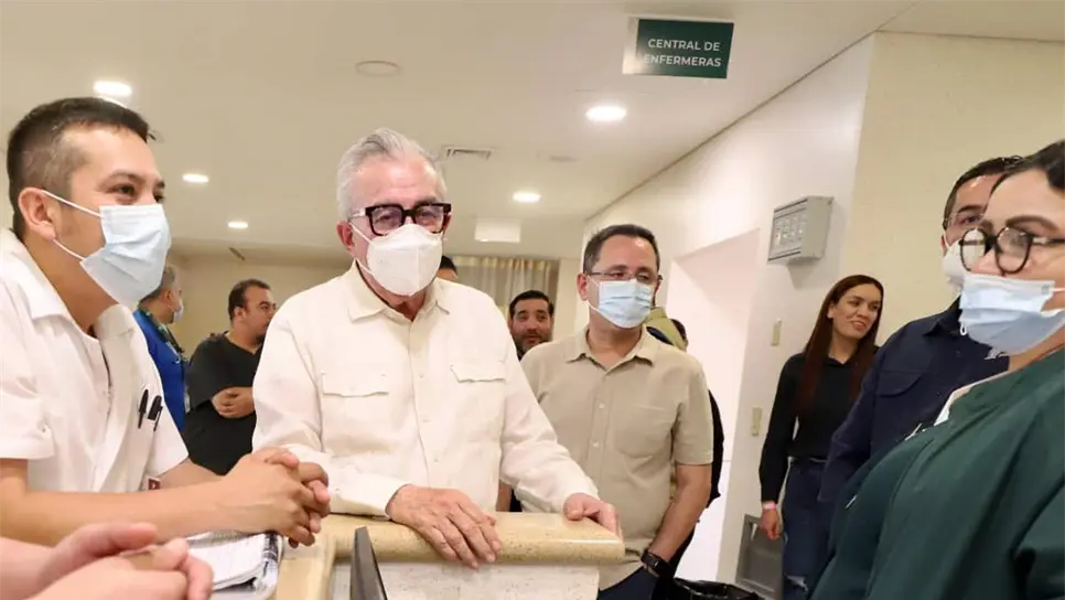 Rocha Moya supervisa las instalaciones del Nuevo Hospital General de Culiacán