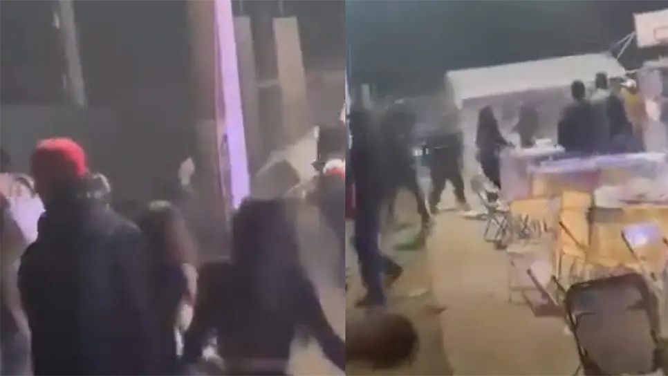 Los hechos ocurrieron en la madrugada del domingo, cuando un grupo de jóvenes irrumpió en la celebración y comenzó un enfrentamiento con presuntos rivales