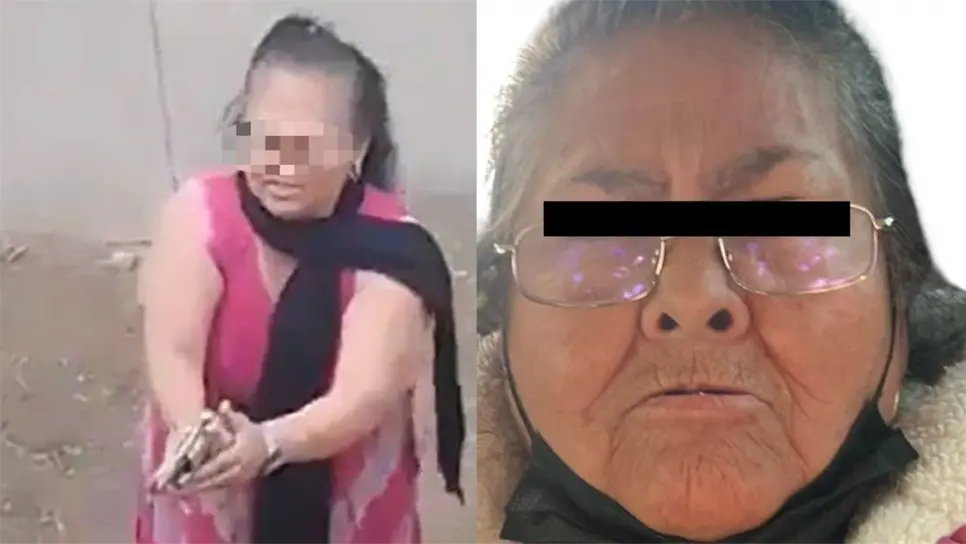 En el video se observa cómo otras personas comienzan un forcejeo con la señora de la tercera edad y el otro hombre para quitarles el arma. Finalmente, doña Carlota y sus cómplices escapan en el vehículo