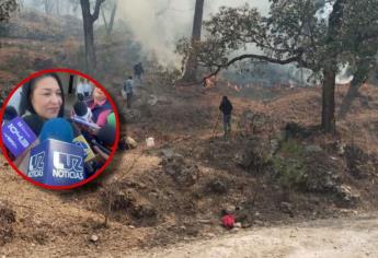 Incendios forestales en la sierra de Choix fueron mitigados por el pueblo: Yoneida Gámez