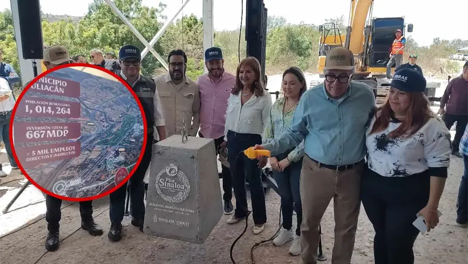 ¡Inicia la construcción del Megamalecón en Culiacán! Rocha Moya coloca primera piedra