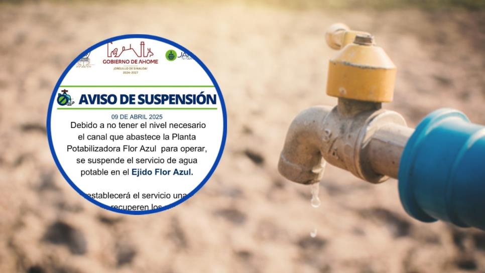 Bajos niveles en canales deja sin agua nuevamente al ejido Flor Azul en Ahome Bajos niveles en canales deja sin agua nuevamente al ejido Flor Azul en Ahome