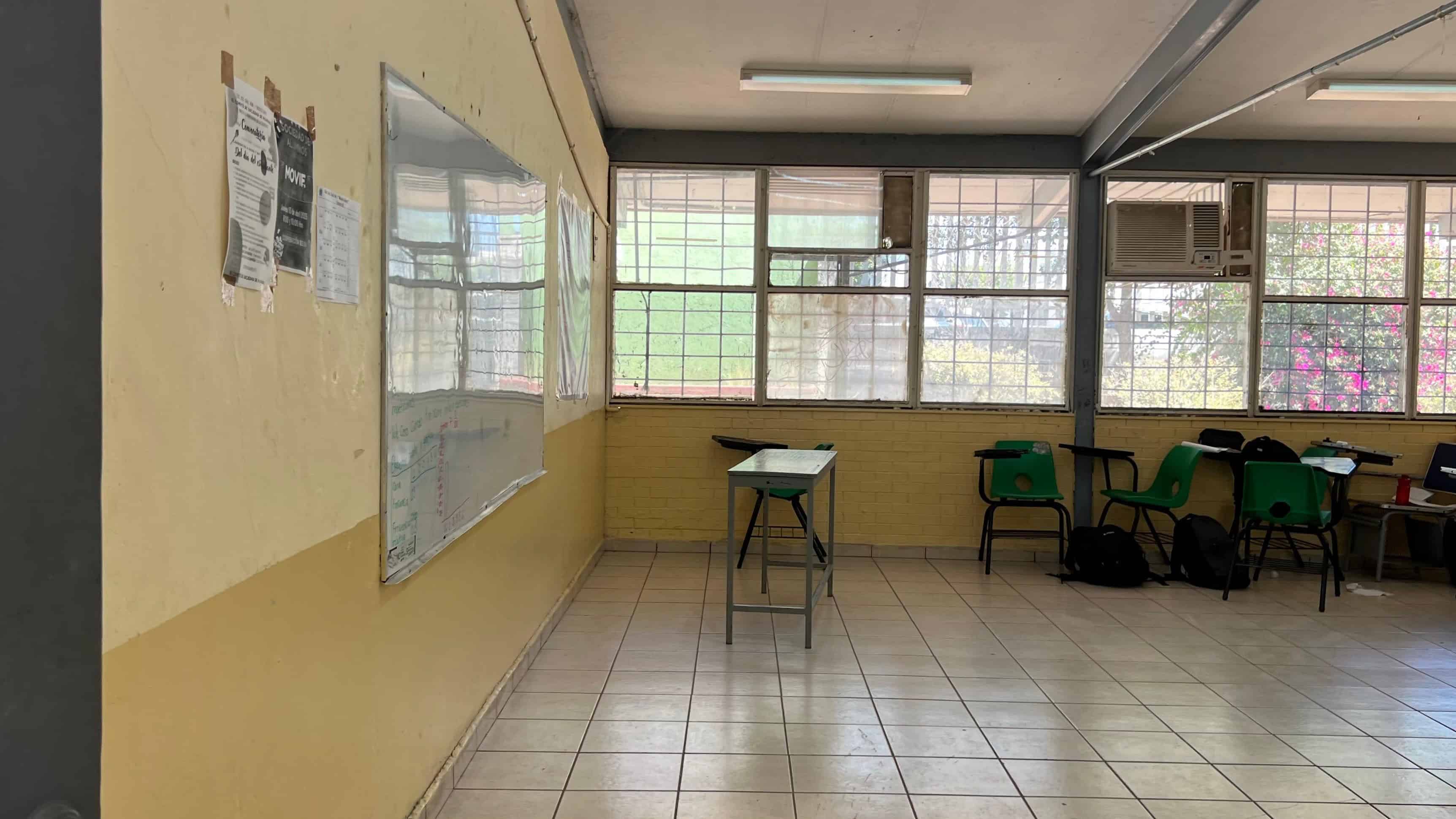 Las aulas se encuentran prácticamente vacías. (FOTO: Temática).