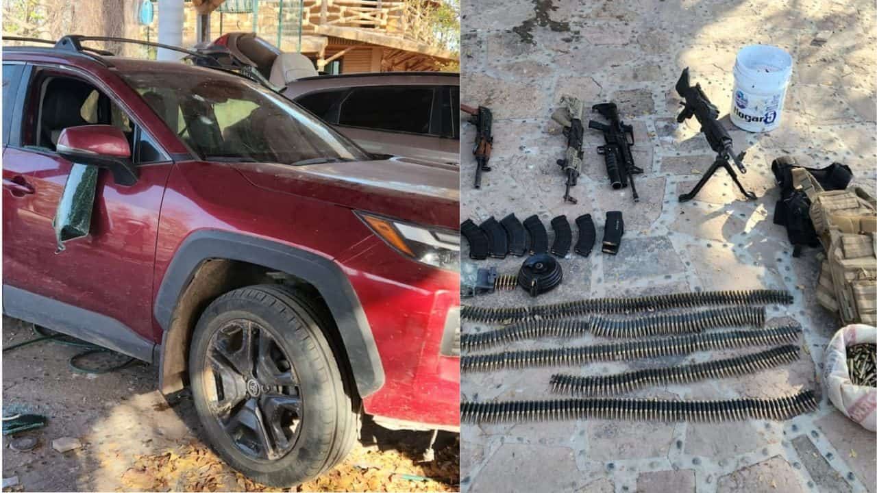 El armamento, los cartuchos y los vehículos fueron puestos a disposición de la autoridad correspondiente a fin de realizar las indagaciones pertinentes