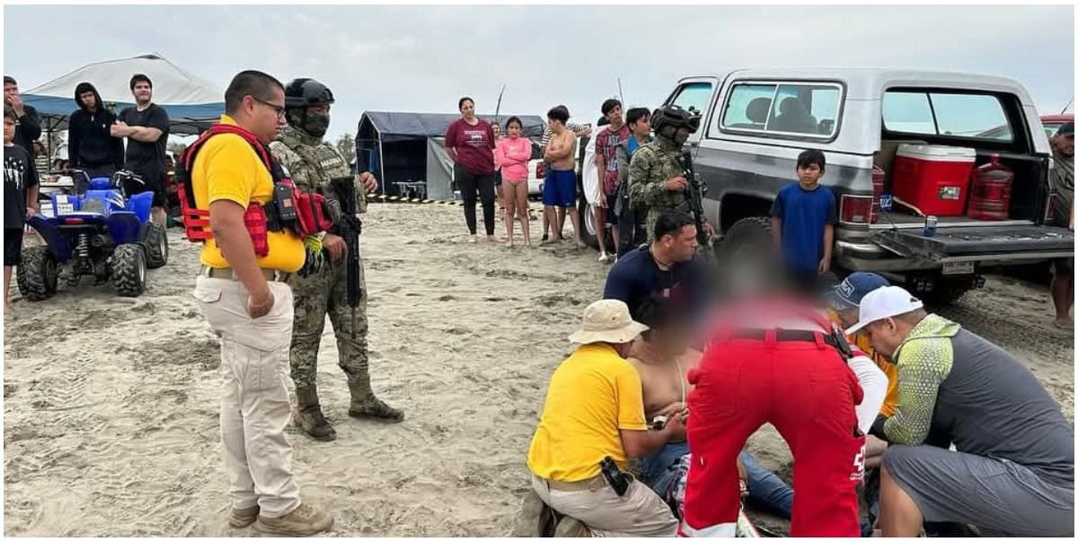 FOTO: Rescate en playas de Navolato.
