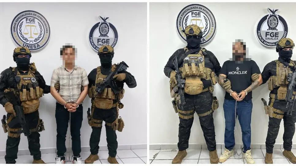 FOTO: Detenidos por las autoridades.