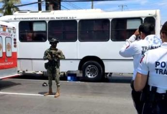 Muere adulto mayor tras ser atropellado por camión urbano en Mazatlán 
