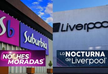 La Venta Nocturna de Liverpool y las Noches Moradas de Suburbia ¿en la misma fecha? 