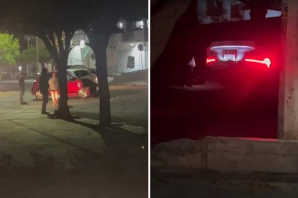 Choque y volcadura deja daños materiales por varios miles de pesos en la colonia Cañadas, Culiacán