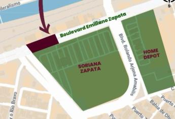 Este jueves 1 de mayo cerrarán la circulación del bulevar Zapata en Culiacán