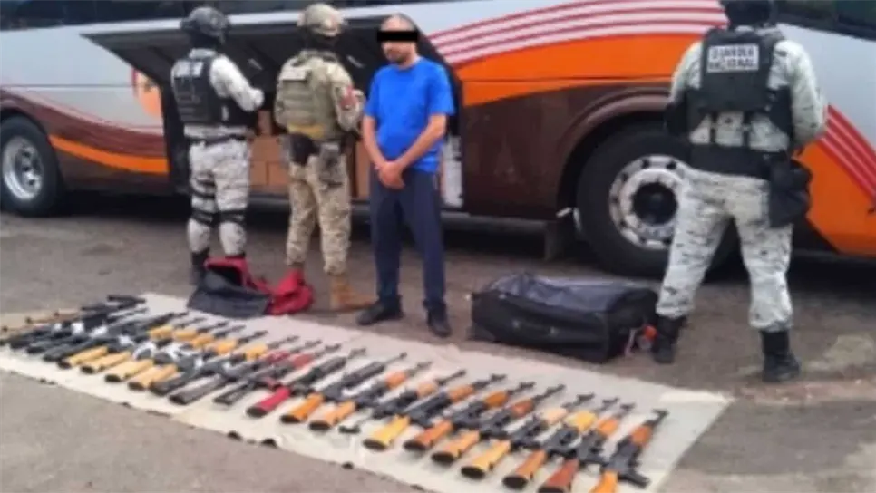 Un civil fue detenido y puesto a disposición del Ministerio Público Federal con el armamento asegurado, a fin de realizar las investigaciones pertinentes