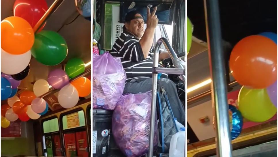 Chofer de camión urbano en Mazatlán realiza ruta con alegría y dulces en este Día del Niño Chofer de camión urbano en Mazatlán realiza ruta con alegría y dulces en este Día del Niño