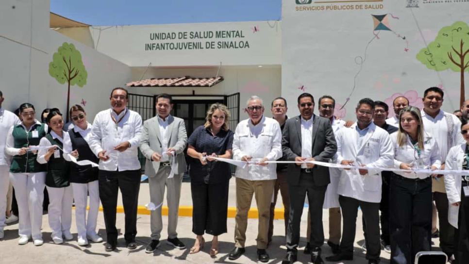 Rocha Moya inaugura primera Unidad de Salud Mental Infantojuvenil en el noroeste del país