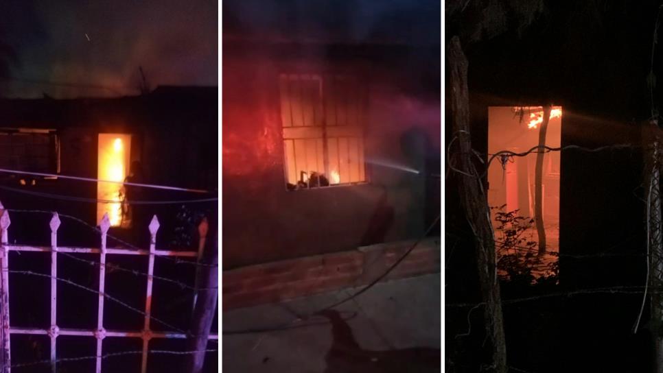 Atacan a balazos e incendian dos viviendas en la colonia El Barrio, en Culiacán