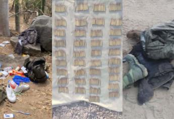 Militares destruyen campamento y aseguran municiones en Mazatlán