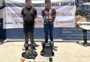 Detienen a dos civiles en Costa Rica y aseguran armamento y un vehículo en Culiacán