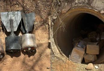Aseguran área de concentración de artefactos explosivos improvisados en Elota