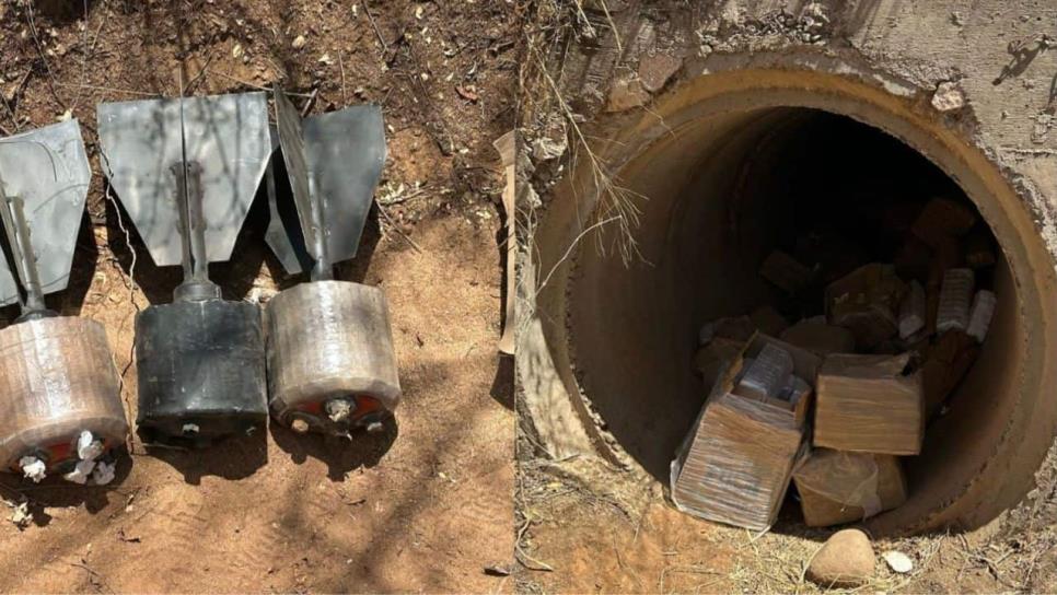 Encuentran 300 explosivos en el drenaje pluvial en Elota