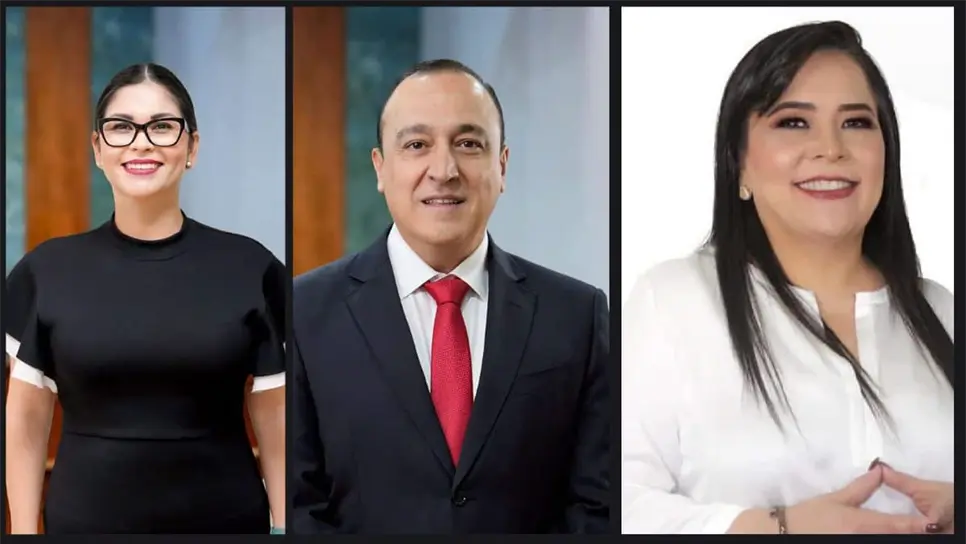 Juana Minerva Vázquez, Antonio Menéndez y Ana Ayala, suenan para suceder a Gerardo Vargas. FOTO: Luz Noticias.