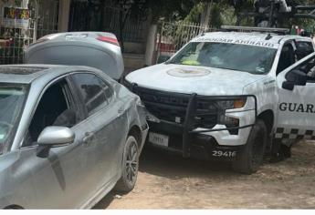 Persecución en Culiacán termina con un detenido con arma y auto robado