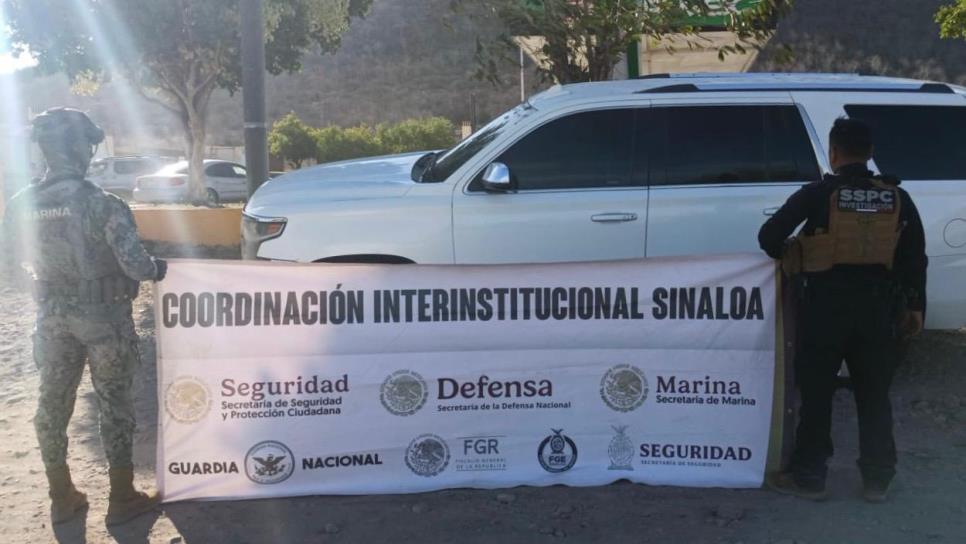 Recuperan vehículos robados en Estados Unidos durante operativo en El Fuerte Recuperan vehículos robados en Estados Unidos durante operativo en El Fuerte
