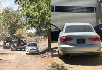 Encuentran automóvil con reporte de robo y baleado en la colonia Juntas del Humaya, en Culiacán