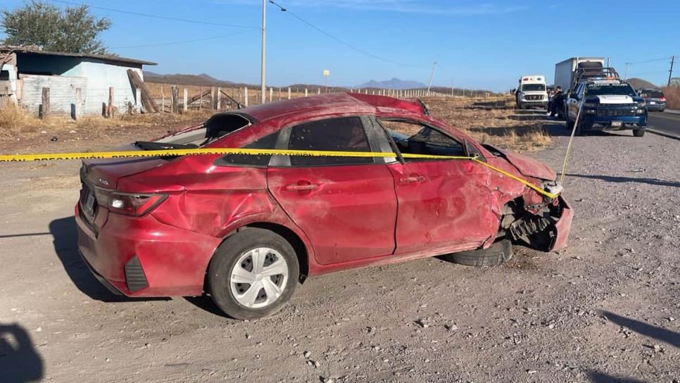 Hombre muere durante una volcadura en el poblado Las Milpas, al sur de Culiacán Hombre muere durante una volcadura en el poblado Las Milpas, al sur de Culiacán