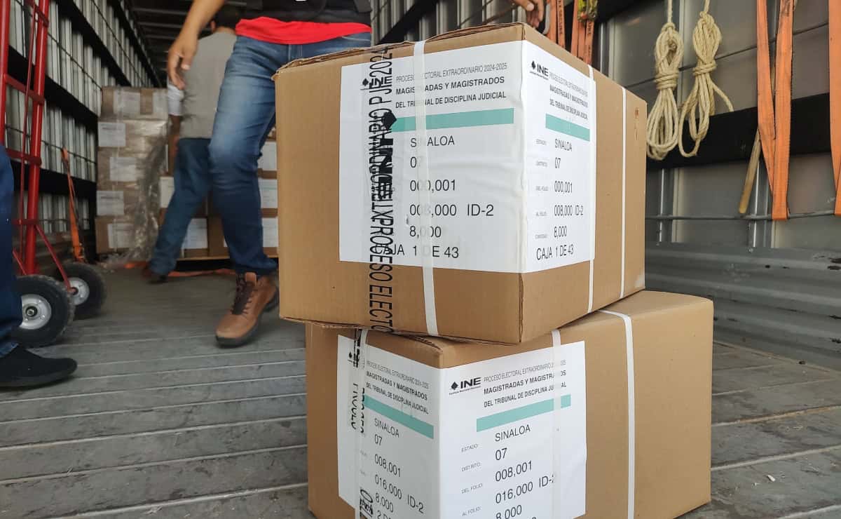 FOTO: Llegan las boletas para la elección de jueces al INE en Culiacán