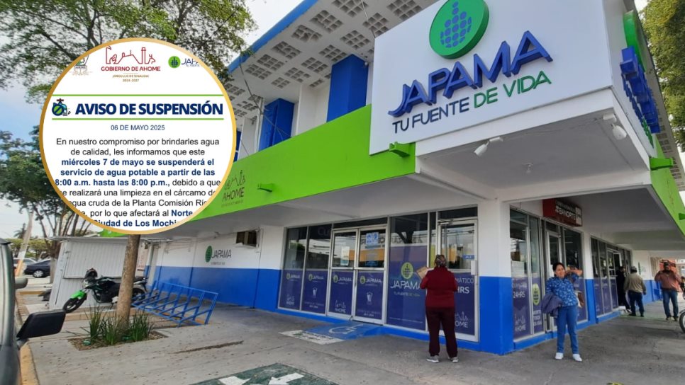 Prepárate, este miércoles no habrá agua en la zona norte de Los Mochis Prepárate, este miércoles no habrá agua en la zona norte de Los Mochis