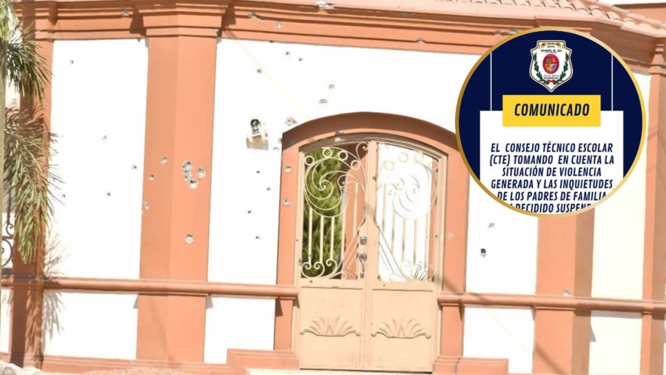 Por violencia, escuelas de Guamúchil suspenden clases este martes 6 de mayo Por violencia, escuelas de Guamúchil suspenden clases este martes 6 de mayo