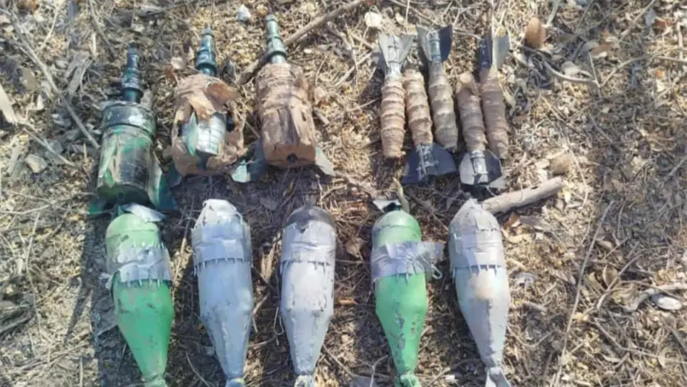 Parte de los explosivos destruidos. (FOTO: Cortesía).