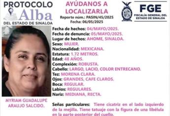 Buscan a Myriam Guadalupe en Los Mochis; fue vista por última vez el 4 de mayo