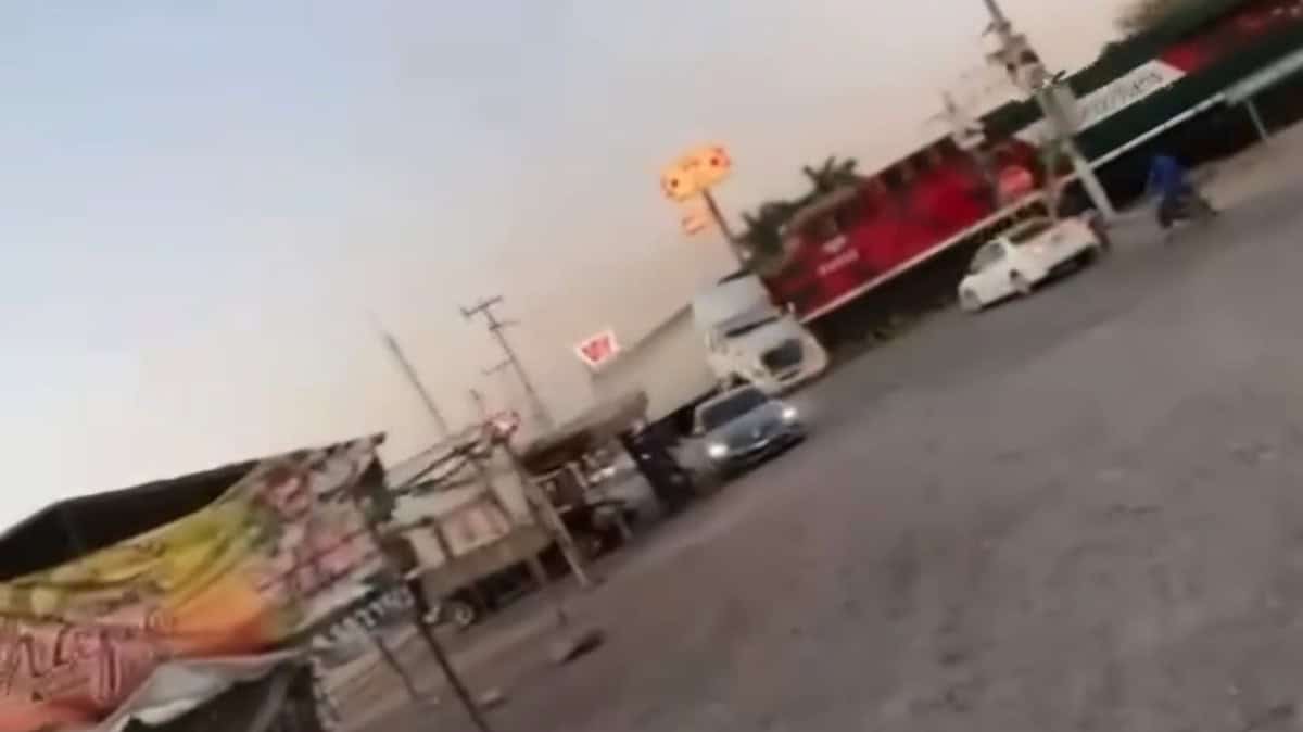 En video fue captado el momento exacto del impacto. (FOTO: Cortesía).