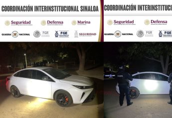 Recuperan vehículo robado en la zona rural de Culiacán 