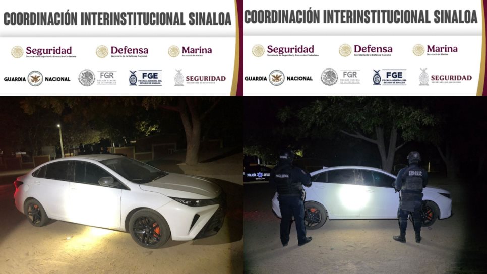 Recuperan vehículo robado en la zona rural de Culiacán Recuperan vehículo robado en la zona rural de Culiacán