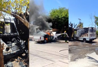 Quiso arreglar su camioneta y provocó una explosión; se registran dos incendios de vehículos en Los Mochis 