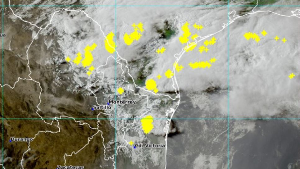 Se prevén lluvias puntuales intensas en Coahuila, Nuevo León y Tamaulipas Se prevén lluvias puntuales intensas en Coahuila, Nuevo León y Tamaulipas