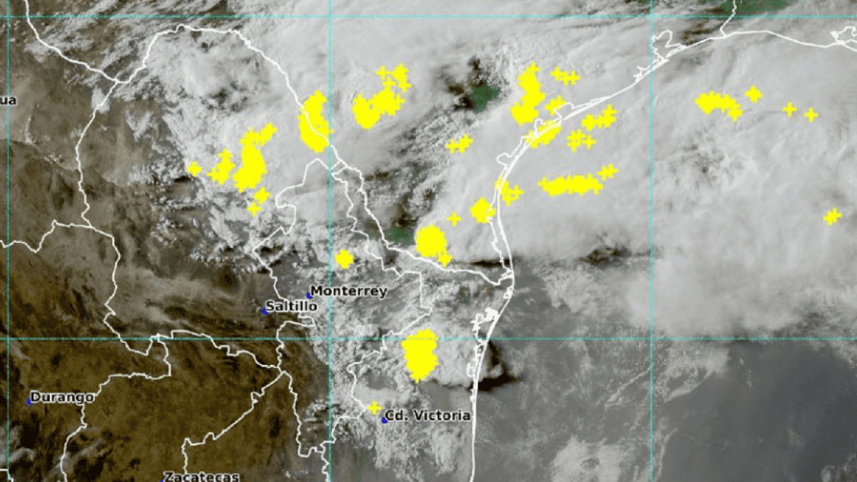 Fuertes lluvias se esperan en el noreste de México. (FOTO: Conagua).