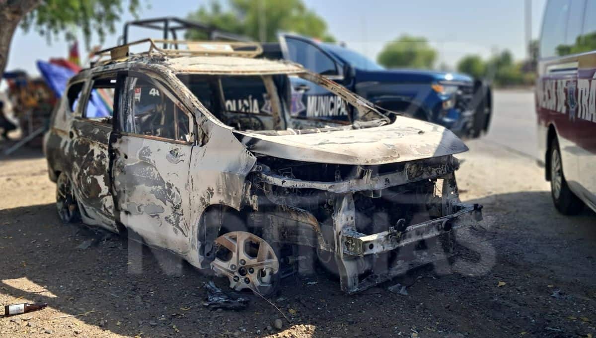 Así amaneció la ciudad de Los Mochis con hechos violentos y bloqueos. FOTOS: Luz Noticias.